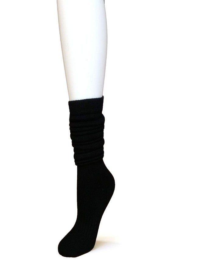 iMongol Pure Cashmere Women Men Knee High Casual Socks(Black, US 5-10) - Image 5